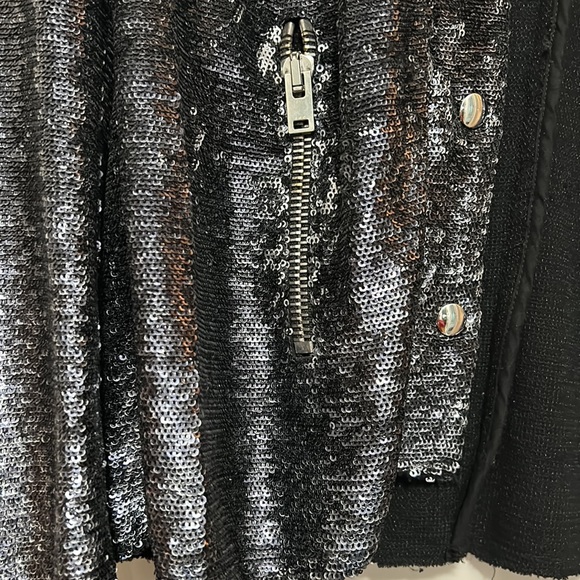 IRO black sequined black bomber jacket Size40 - Picture 4 of 8
